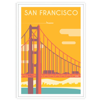 allure San Francisco gray green travel poster captivating wall art print ideal gift city essence space decor today sizes A4 cm A0