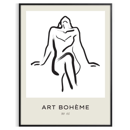 space enchanting boho poster stunning woman design captivating wall art print perfect touch elegance home thoughtful gift artwork