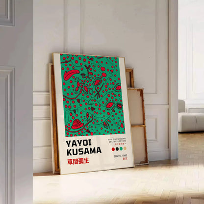mesmerizing world Yayoi Kusama stunning black blue poster touch artistry room wall art ideal gift lovers sizes A4 cm A0 space captivating pri